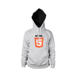 HEATHER GREY HOODIE Front